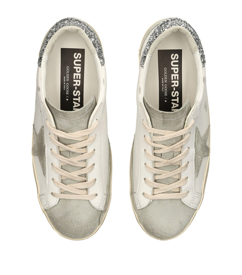 Golden goose white grey glitter