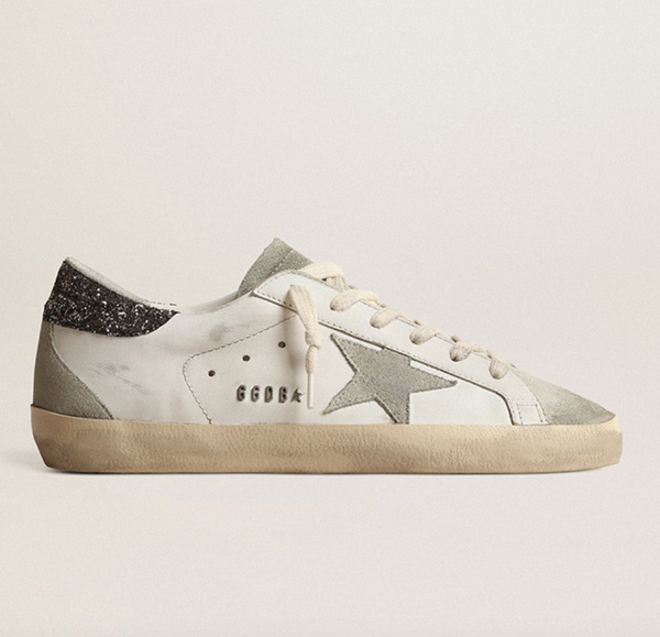 Golden goose white black tab