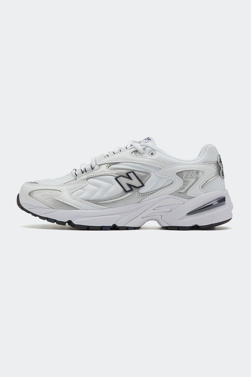 Authentic New balance 725 metalic silver white