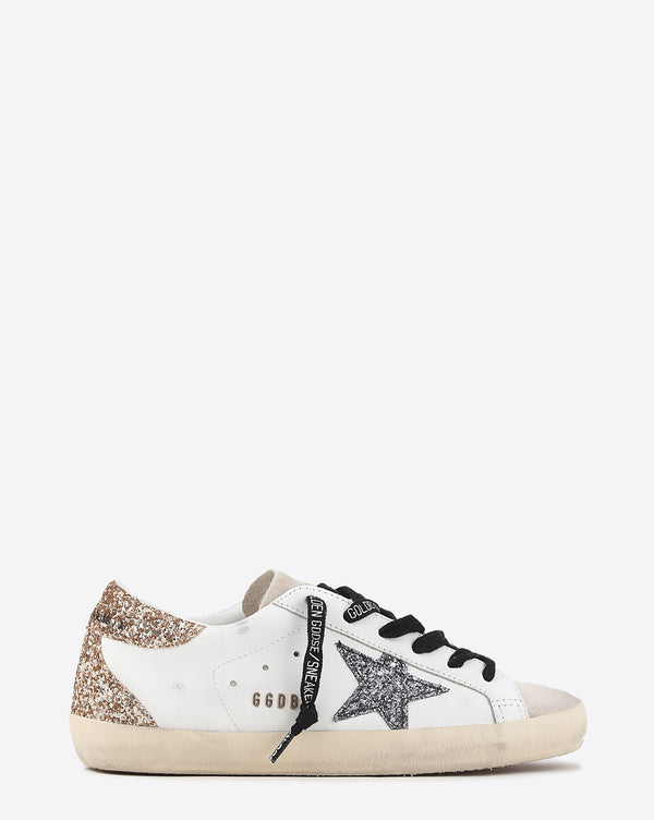 Golden goose white gold silver star