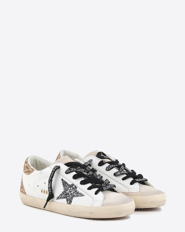 Golden goose white gold silver star
