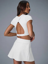 ALO SET TOP AND SKIRT